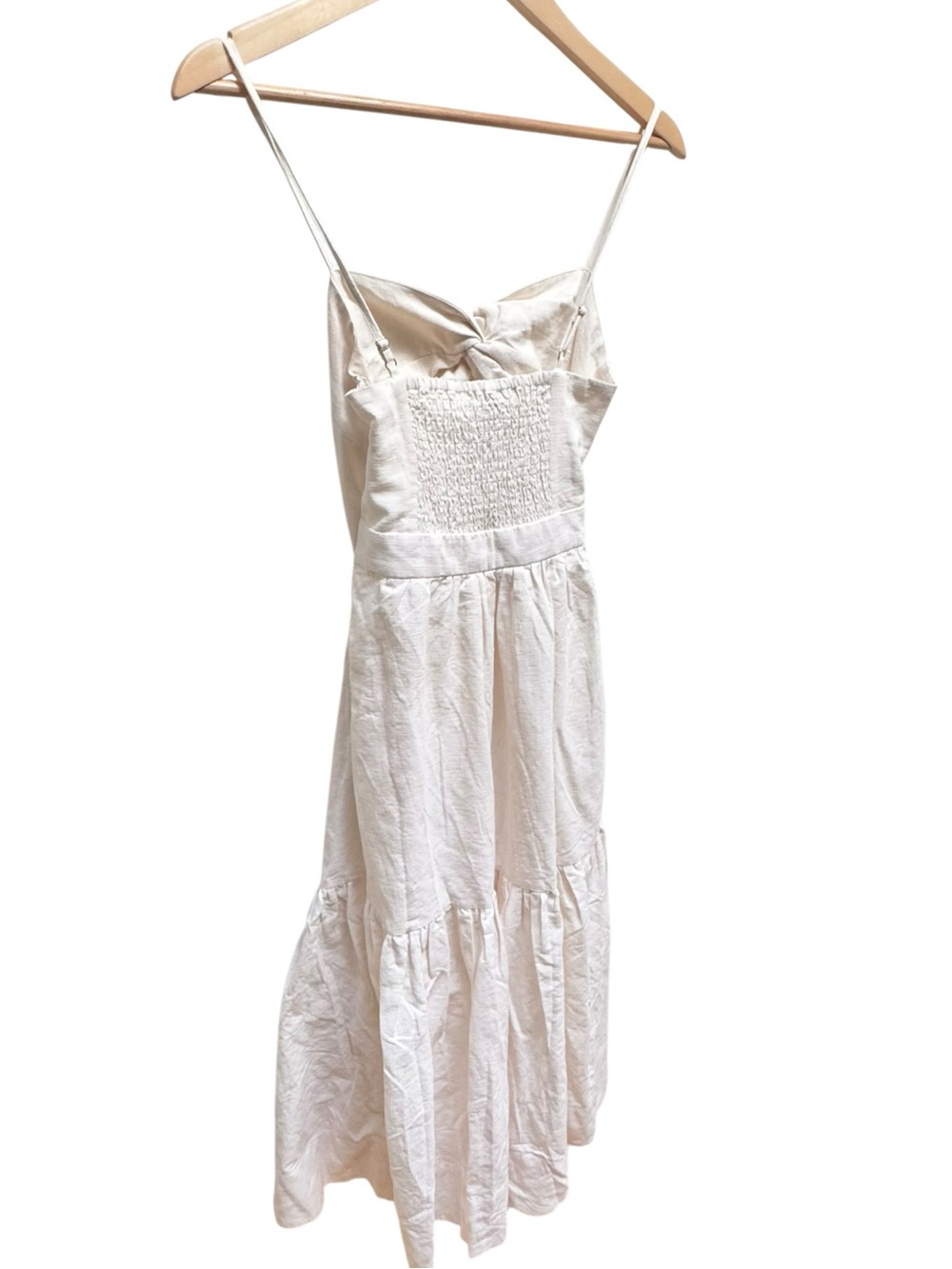 Shona Joy *NEW* Cecilia Twist Bodice Midi Dress in Linen - Picture 14 of 17